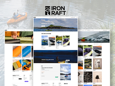 IRON RAFT graphicdesign watersports illustration diypackraft webdesign packrafting