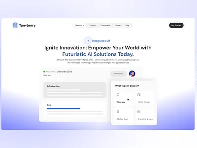 Tan-berry – AI-Powered Design Solutions ai design ai powered tool app ui creative workflow dashboard design design system digital product intelligent design interaction design minimal ui mobile app design productivity app prototype responsive design ui kit user experience user interface ux strategy web app wireframe