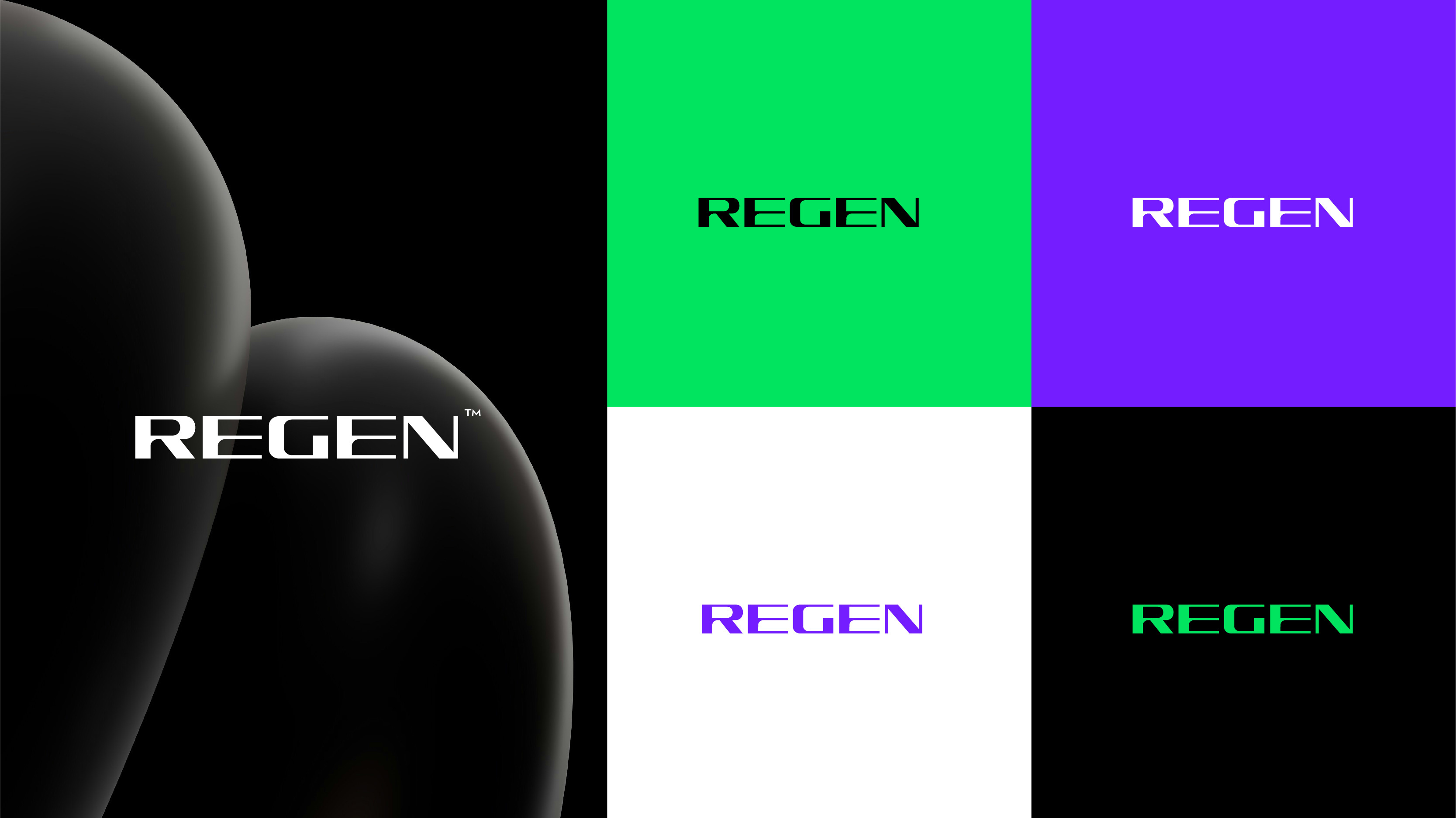 REGEN logo typeface - Brand Identity branding design graphic design illustration logo logo creative logo design logo designer logo master motion graphics post design typography