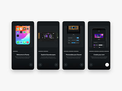 Onboarding Flow, Flowly App app branding case study design design system illustration onboarding ui ux