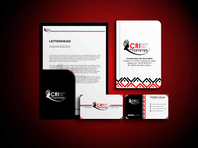 "Cri de Femme" association Visual identity branding graphic design logo