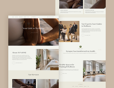 ✨SYNAPSE – Landing Page Concept animation landing ui