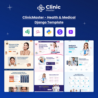 ClinicMaster - Health & Medical Django Template branding logo