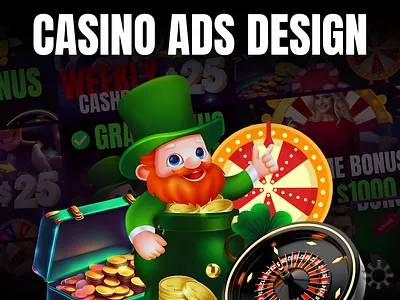 Casino Ads Design || Casino Banner Design advertising banner bannerads branding casino design graphic design photoshop poster posterdesign socialposter ui webbanners