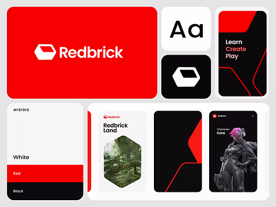 Redbrick Logo Design, Identity System, Motion Design animation bento cards branding design graphic design identity illustration landing logo motion motion graphics typography ui