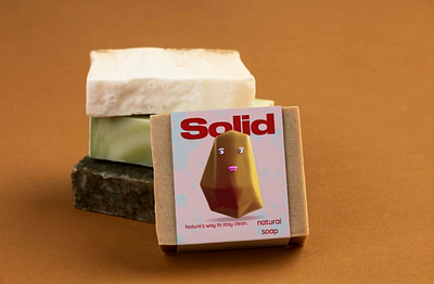 Solid Soap Ad 3d design graphic design illustration