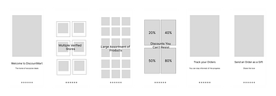 Wireframe for E-commerce platform app ecommerce mobile ui wireframe