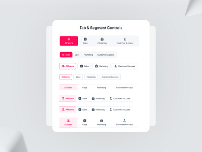 UnifiedUI - Tab & Segmented control component components design design system figma minimal segment segment component segment control segmented segmented control tab tabs ui ui kit uikit unified ui unifiedui ux