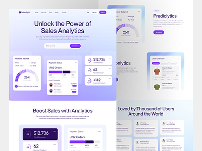 Sales Management SaaS Website-SalesSight ai landing page analytics ai design finance saas finance website landing page saas saas landing page saas website sales ai sales analytics sales saas uiux web web design website website landing page