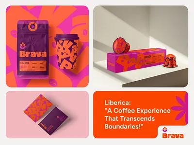 Brava - Liberica branding brava cafe coffee design graphic design illustration logo ui ux vector web design