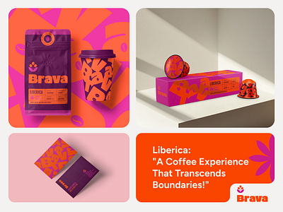 Brava branding brava cafe coffee design graphic design illustration logo ui ux vector web design