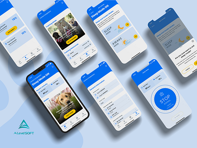 Mobile App for service dogs. application brand identity branding ios mobile app prototype ui ui design uiux design ux design