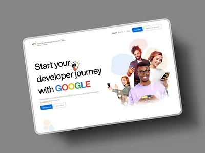 Google Developer Student Clubs (GDSC) Website Design Redesign design ui