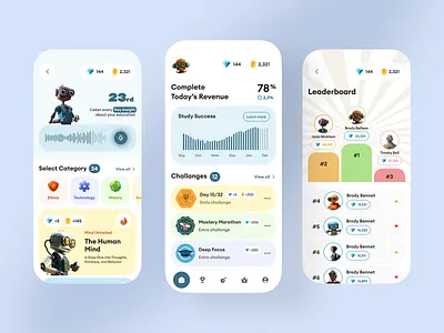 Gamified Learning App UI bet app betting blockchain bookmaker football app gambling gambling app mobile app online casino sport app sport product sports betting sportsbook