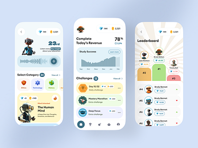 Gamified Learning App UI bet app betting blockchain bookmaker football app gambling gambling app mobile app online casino sport app sport product sports betting sportsbook