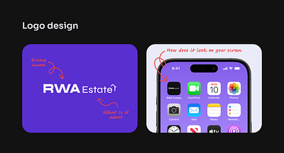 RWA-Estate Logo design