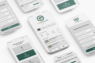 GetChereta design documents teders ui