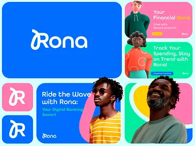 Brand Identity Design For Rona brand brand identity branding colorful colorful design colorful logo creative creative logo design illustration logo logo design logomark logotype modern rona rona logo symbol typographic design visual identity