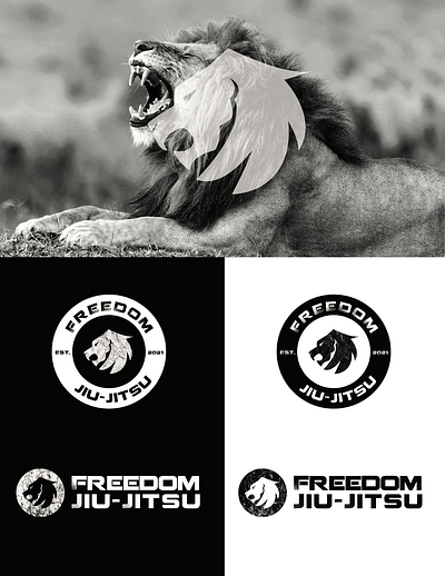 Freedom Jiu-Jitsu branding design graphic design illustration logo