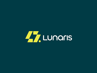 Lunaris Modern Logotype Design brand brand identity brand logo branding branding design company logo design designs logo logo design logo mark logotype lunaris lunaris logo modern symbol thunderstrike typo typography typography design
