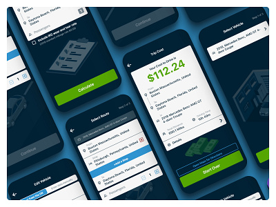 Cost 2 Drive design mobileapp ui ux