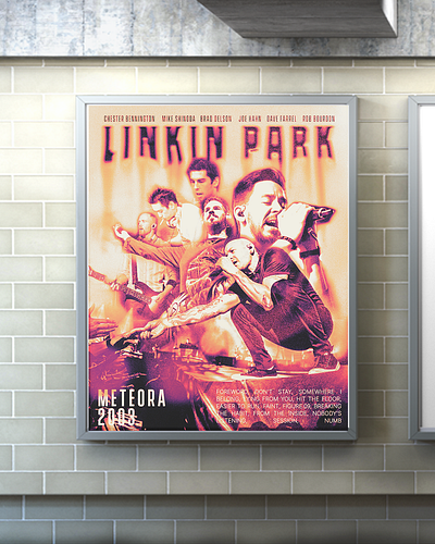 Linkin Park - Borguinho Styled Poster graphic design