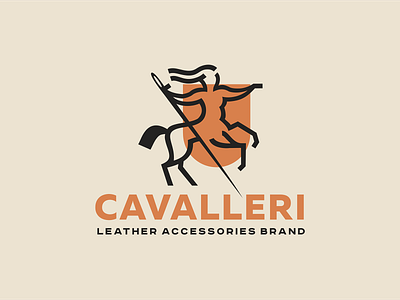 Сavalleri-leather accrssories brand brandidentity branding design font identity illustration logo logotype