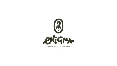 Enigma - Italian Cuisine bistro brand identity branding culinary experience custom type food graphic design hand lettering italian lettering logo restaurant typography visual identity