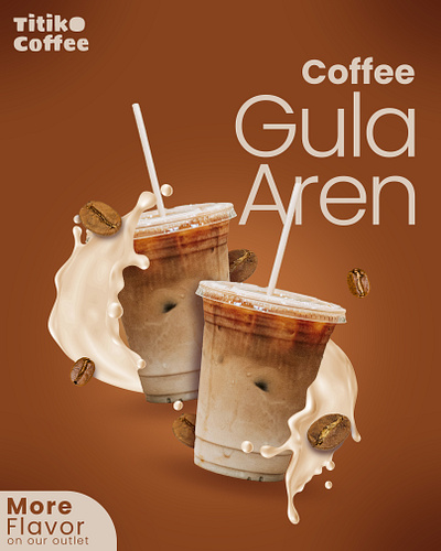 Coffee Gula Aren Feed Design Inspiration branding clean coffe coffee coffee bean coffee shop design feed graphic design gula aren illustration kopi logo minimalist social media ui vector