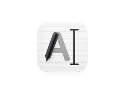 AI Notes Icon ai notes artificial intelligence bigsur icon big sur icon chatgpt open ai colored pencil copilot claude gemini perplexity dictionary notebook ios icon iphone icon letter paper note paper mac icon macos icon osx icon notion notes tasks operating system icon os icon pen icon realistic icon app icon sandor skeu icon skeuomorph icon skeuomorphism icon user interface icon ui icon gui writing paper