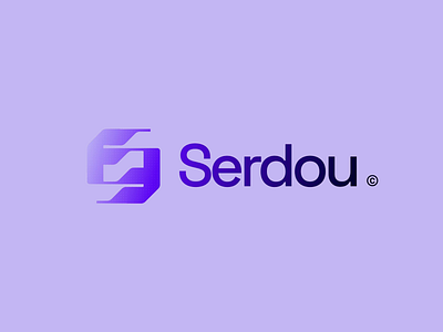 Serdou Purple Logotype Design 3d brand brand identity branding branding design design graphic design identity logo logo design logotype logotype design modern purple purple background purple design serdou typo typographic design typography