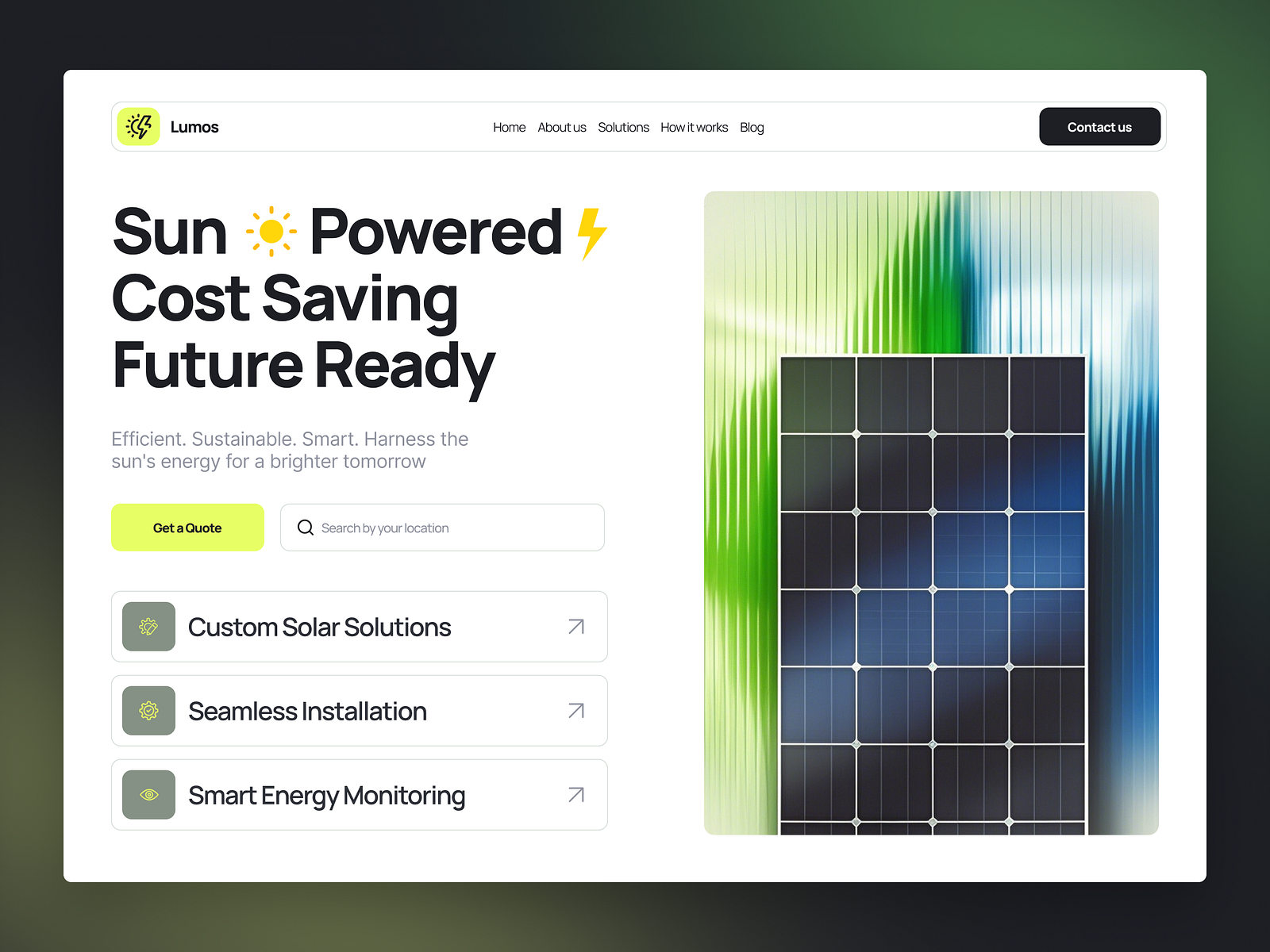 Solar Renewable Energy Website by Mostafizur Rahaman