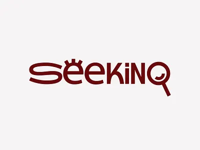 SEEKING / Logo burgundy creative dailyinspiration decorative version design designer dribbble dribbblepopular graphic design graphic designer lettermark logo logo design logo designer logomark logotype mobile app modern logo vector wordmark