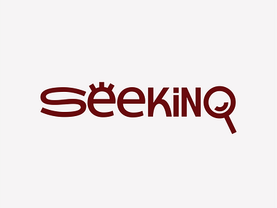 SEEKING / Logo burgundy creative dailyinspiration decorative version design designer dribbble dribbblepopular graphic design graphic designer lettermark logo logo design logo designer logomark logotype mobile app modern logo vector wordmark
