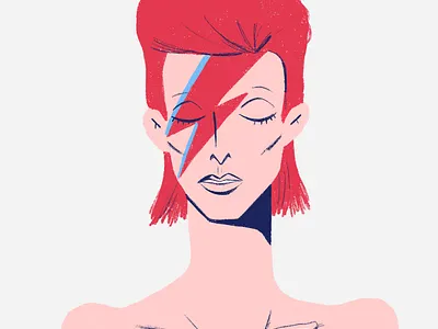 David Bowie 2d 2d art album bowie david bowie desenho digital illustration flat flat illustration illustration music