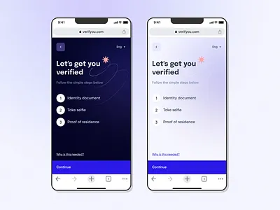 Identity verification minimal ui vector visual