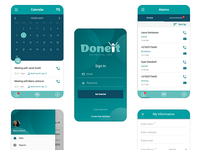 Mobile application UX/UI design design ui uiux ux vector webdesign