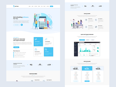 Softing - WordPress Landing Page agency app business clean corporate design landing page marketing one page portfolio responsive rtl seo seo agency seo marketing software webdesign website wordpress