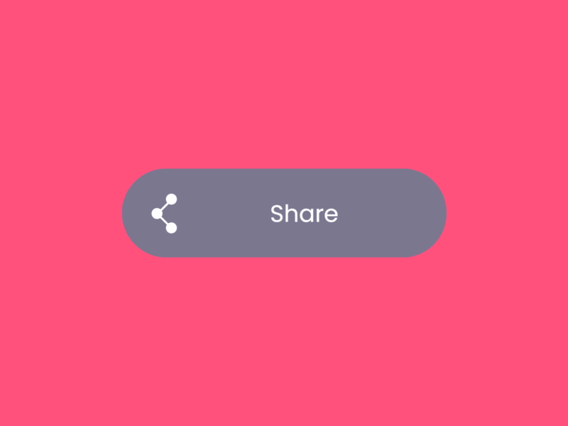 Social Share animation dailyui design graphic design motion graphics social share ui ux