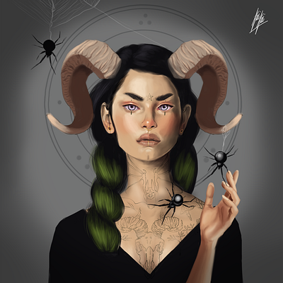 The Witch characterdesign dtiys graphic design illustration photoshop