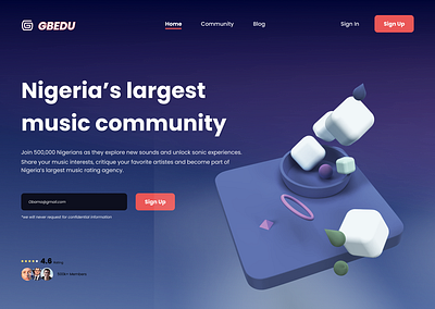 Music Platform design figma ui ux web web3