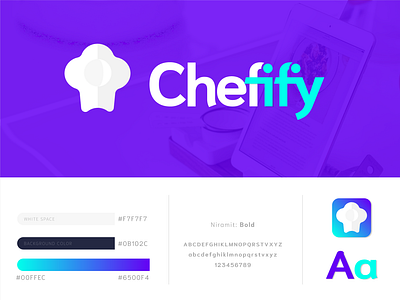 Chefify™ App Icon + Branding app app icon brand identity branding chef chef app chef hat chef hat logo chef icon chef logo cookbook cooking cooking app cooking icon cooking logo logo recipe recipe app recipe icon recipe logo