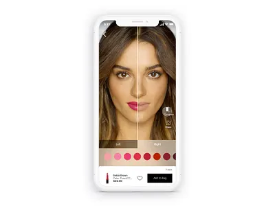 Macy's App - Augmented Reality (AR) - Cosmetics app ar augmented reality design design management e commerce experience design information architecture interaction design mobile mobile apps product design retail service design ui user experience user interface ux ux design visual design