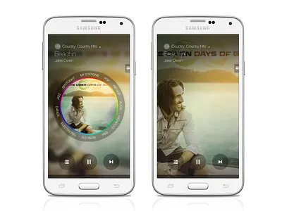 Samsung Milk Music - Mobile App (Dial & Non-Dial States) app design design management experience design information architecture interaction design mobile mobile apps music product design service design ui user experience user interface ux ux design visual design