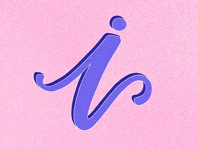 Letter I lettering type typography