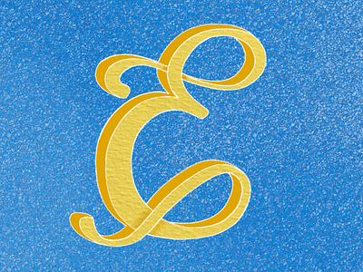 Letter E lettering type typography