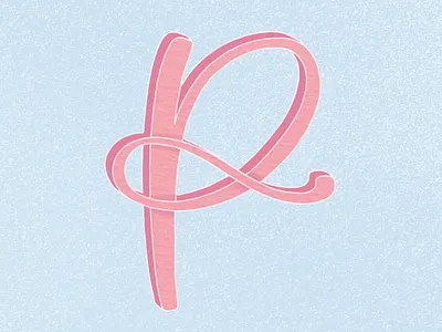 Letter P lettering type typography