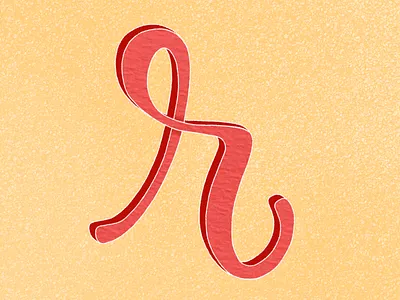 Letter R lettering type typography