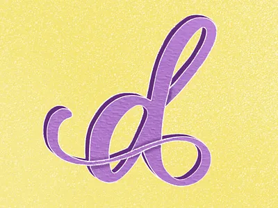 Letter D lettering type typography