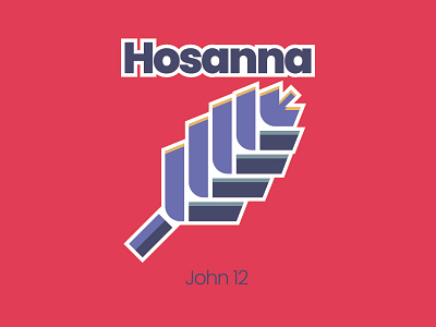 Palm Sunday | Hosanna easter illustration palm branch palm sunday vector